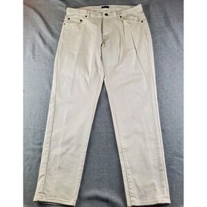 Proper Cloth Pants Mens 34x31 Beige Akita Sage Stretch Organic Slub Twill